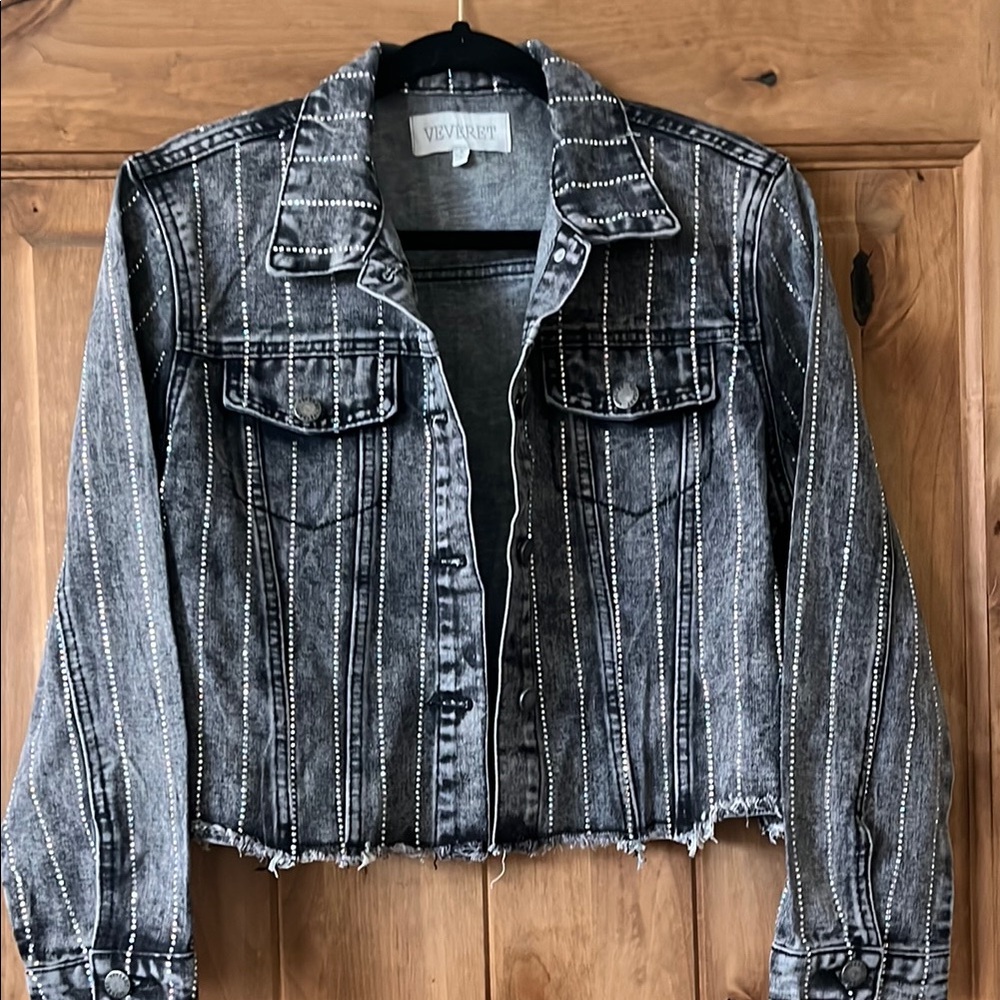 Black Jean Jacket Classic Style